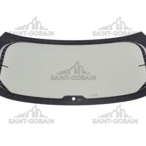REAR HEATED WINDOW (1 HOLE) GREY SEKURIT